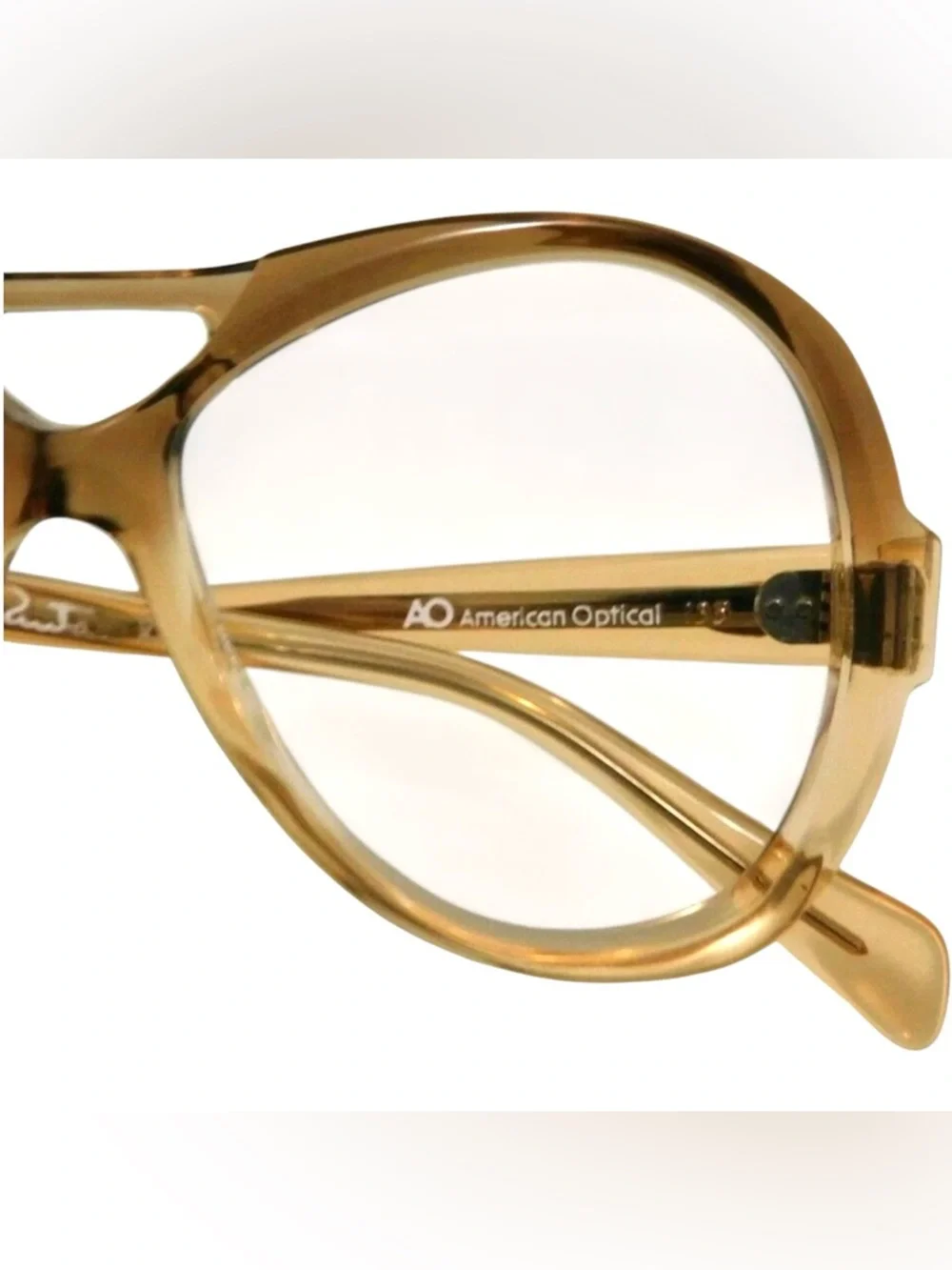 Vintage‎ OSCAR DE LA RENTA VII by AMERICAN OPTICAL Pilot Frames Sunglasses, New